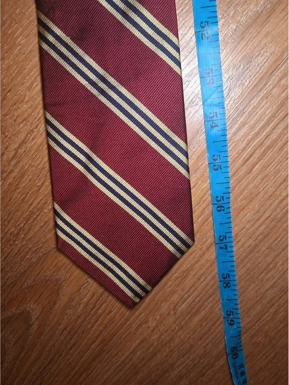 Brooks Brothers 346 Silk Tie Red Striped Repp Woven in Italy